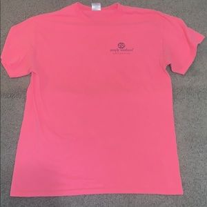 Simply Southern Hot Pink T Shirt